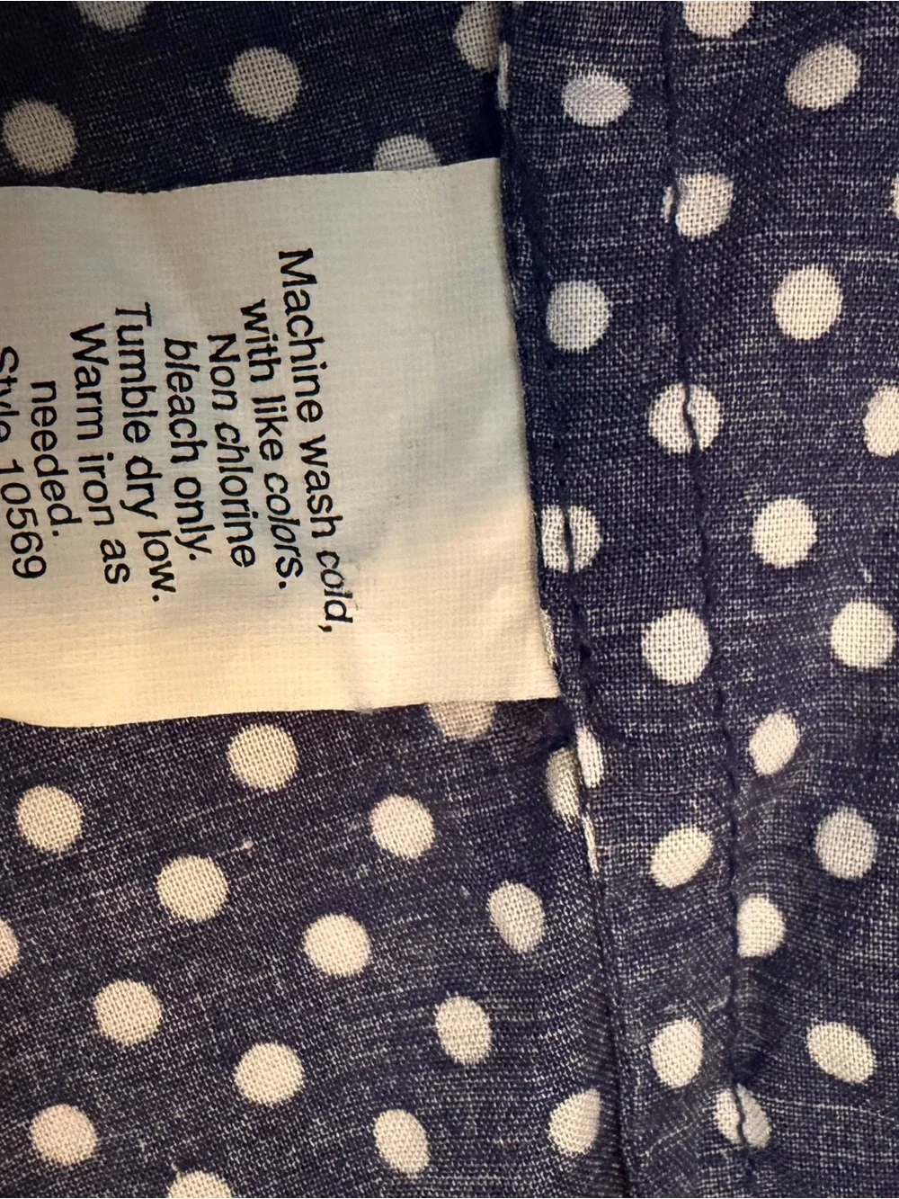 J. Crew Navy and White Polka Dot Cotton Midi Sundress, Size M - Picture 4 of 4